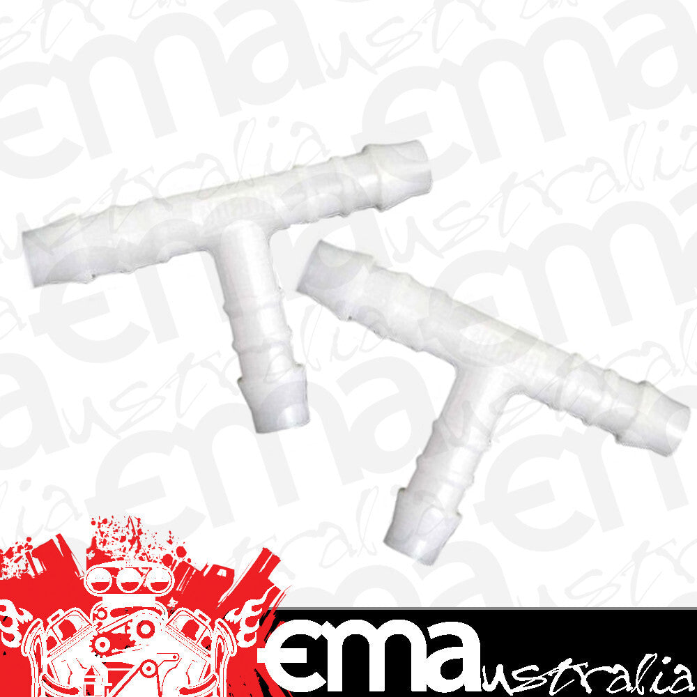 Goss GT04 Plastic T-Piece 8mm 5/16" Suits Air Water Vac