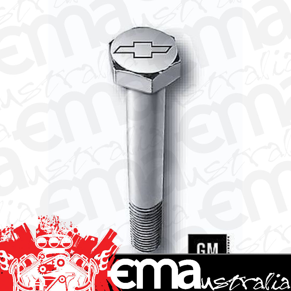 Chev Small Block Gen I 283-400 C.I.D Gardner Westcott Polished Stainless Steel Bolt Kit Bowtie Emblem Gardener-Westcott GW10-56490-HSP