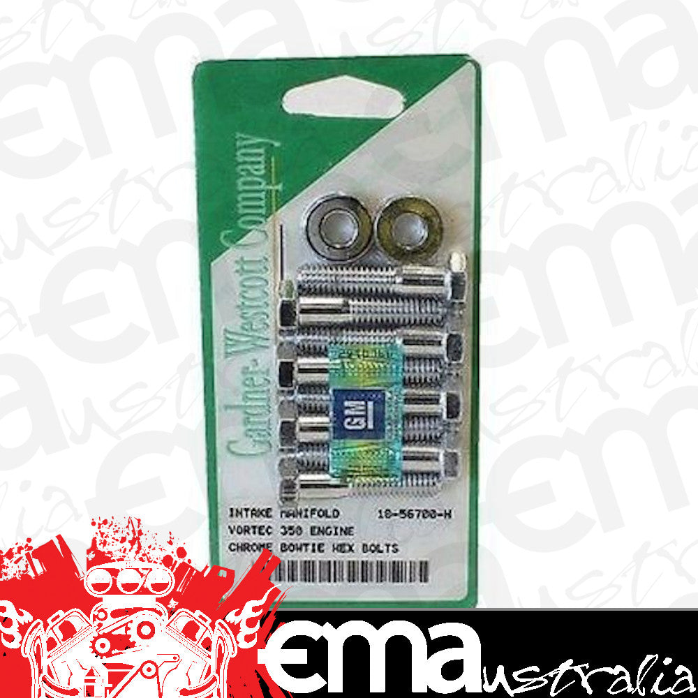 Gardener-Westcott GW10-56700-H Gardner Westcott Intake Manifold Bolt Set Chrome for Chev SB Vortec