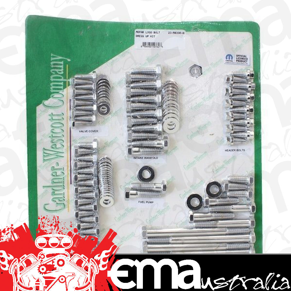 Gardner Westcott GW23-56330-H Chrome Engine Dress-Up Bolt Kit Chrysler SB V8