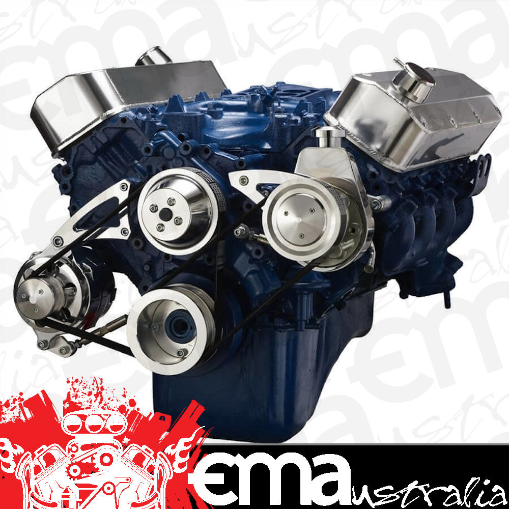 CVF Racing CVF-460-SERPENTINE-PS 460-SERPENTINE-PS Ford 460 Serpentine System - Power Steering & Alternator