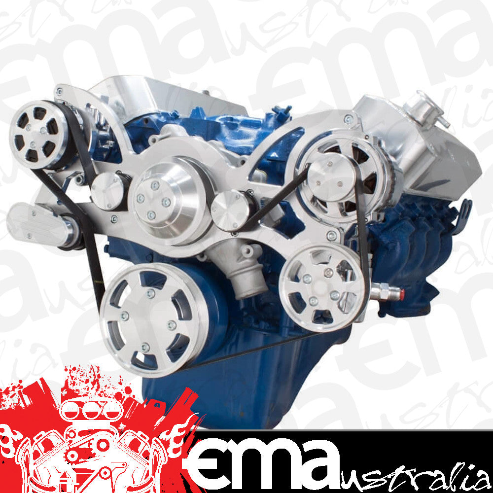 CVF 460-WRAPTOR-AC Serpentine System for 429 & 460 - AC Power Steering & Alternator - All Inclusive
