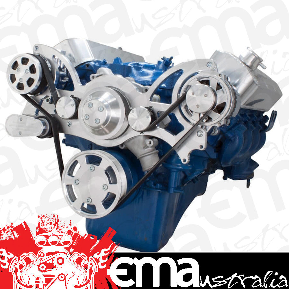 CVF Racing CVF-460-WRAPTOR-ACO 460-WRAPTOR-ACO Serpentine System for 429 & 460 - AC & Alternator - All Inclusive