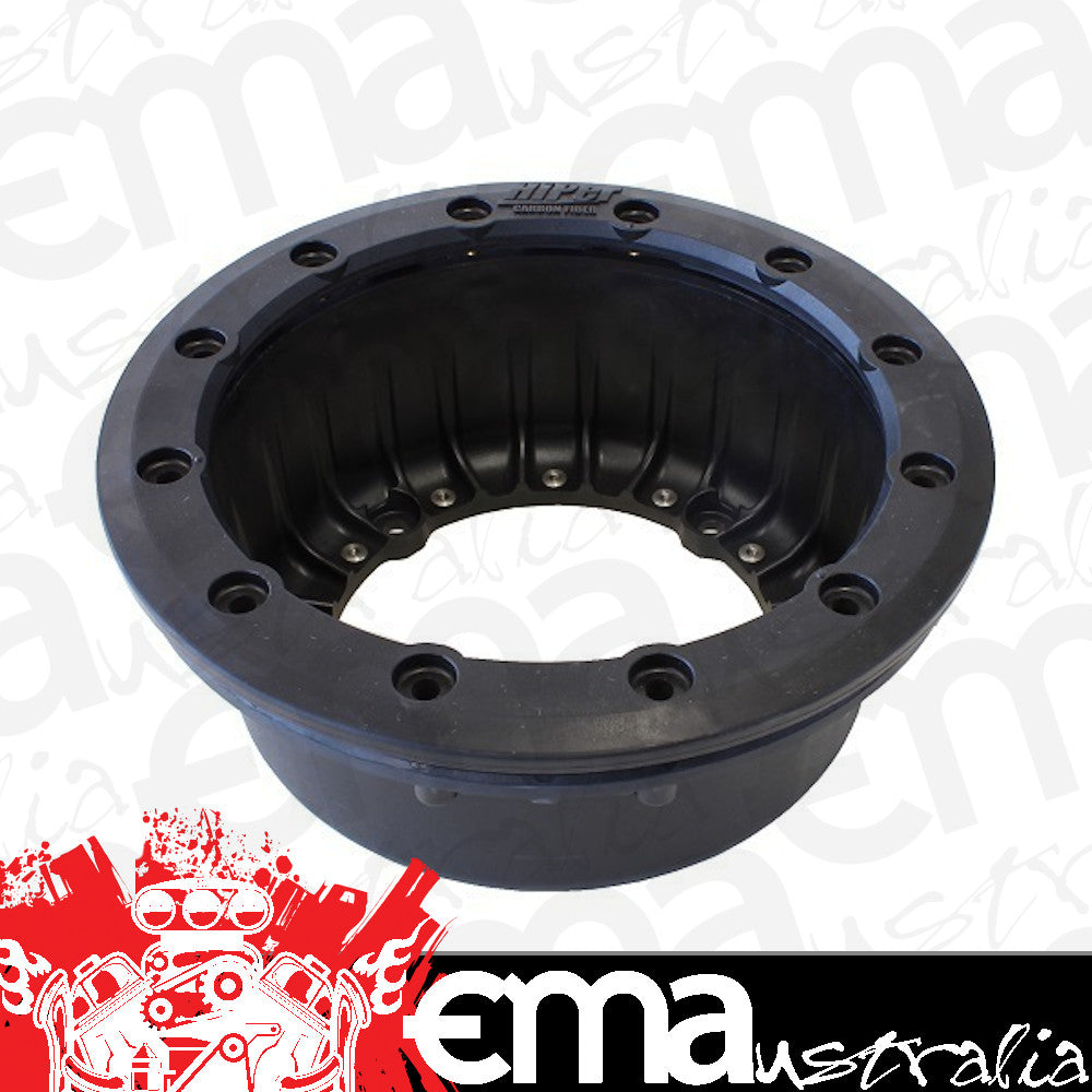 HiPer HI-1040-SBL-F Front 4" Carbon Wheel Half w/ Beadlock Including Black Locking Ring And Hardware.