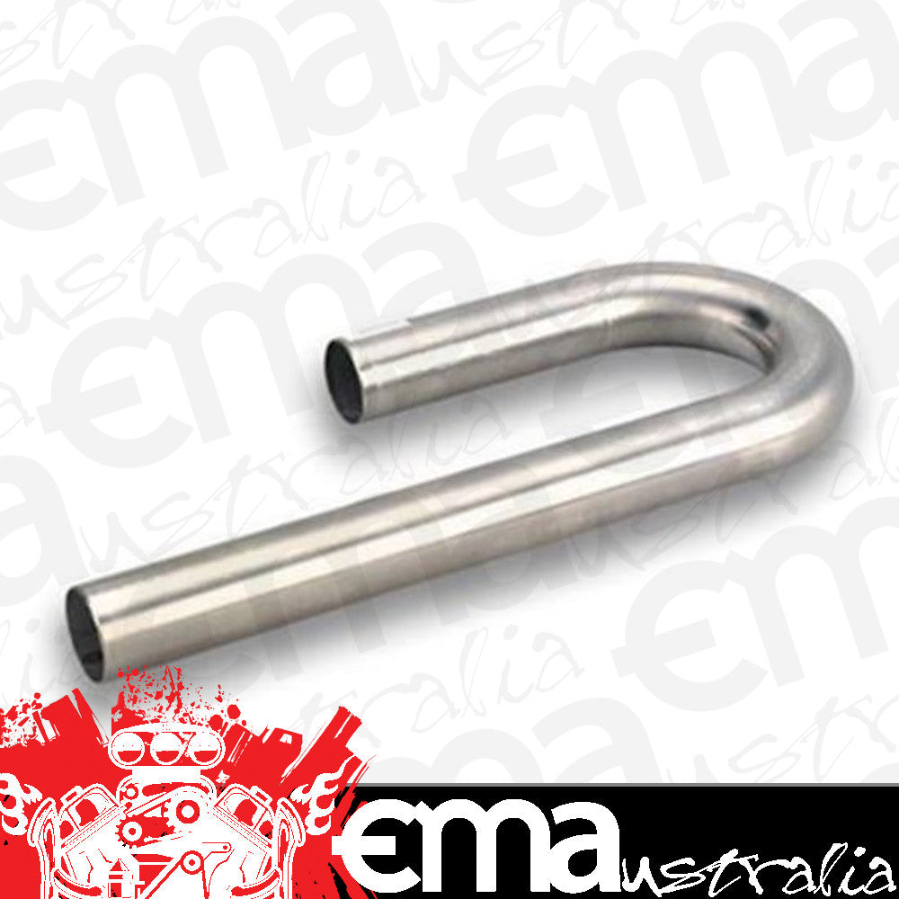 Hooker HK12370HKR Exhaust Tubing 180 Degree Mandrel J-Bend 2 In. Diameter 3 In. Radius 16-Gauge Steel (each)