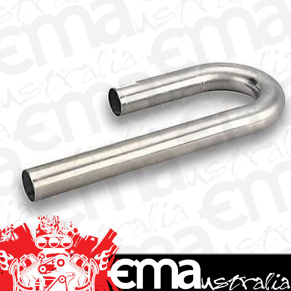 Hooker HK12596HKR 180ø Mandrel J-Bend 2.375" Dia Mild Steel Exh Tube 18 Gauge