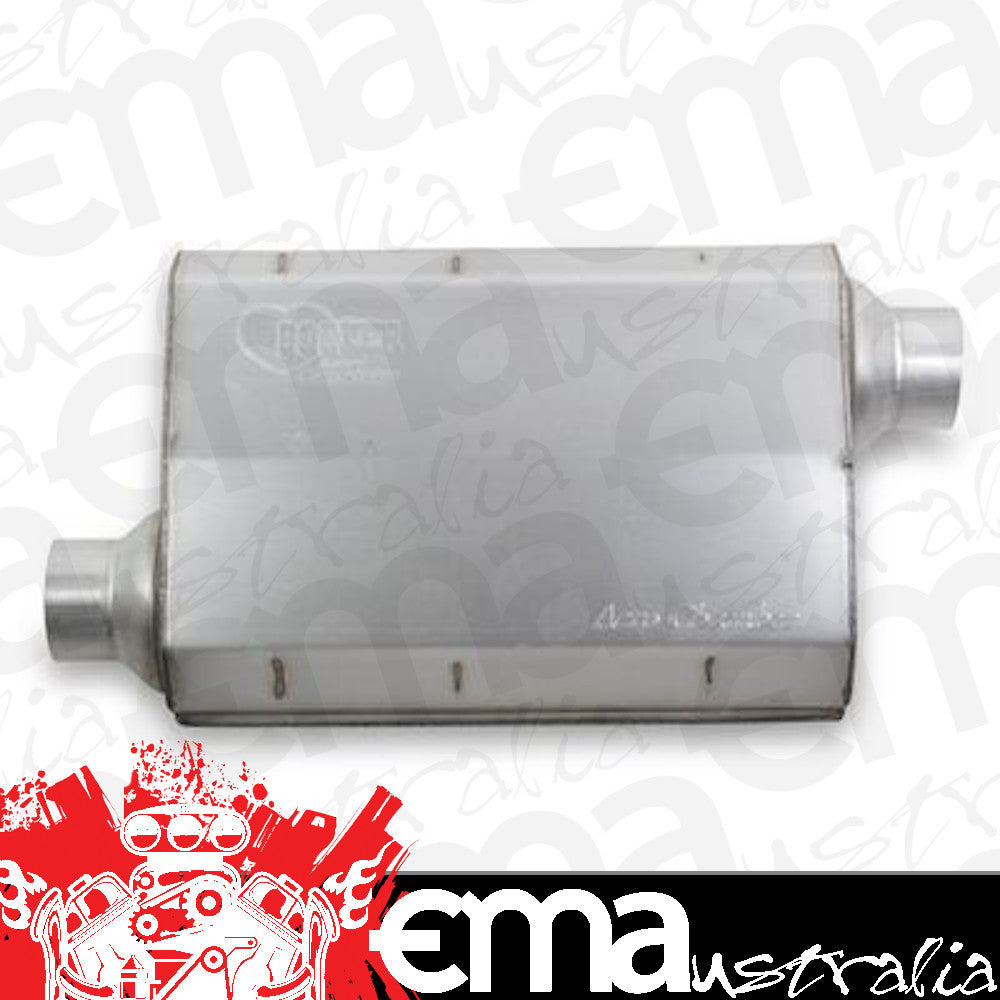 Hooker HK21504HKR Muffler Aero Chamber 2 1/2 In. Inlet/2 1/2 In. Outlet Steel Aluminized (each)