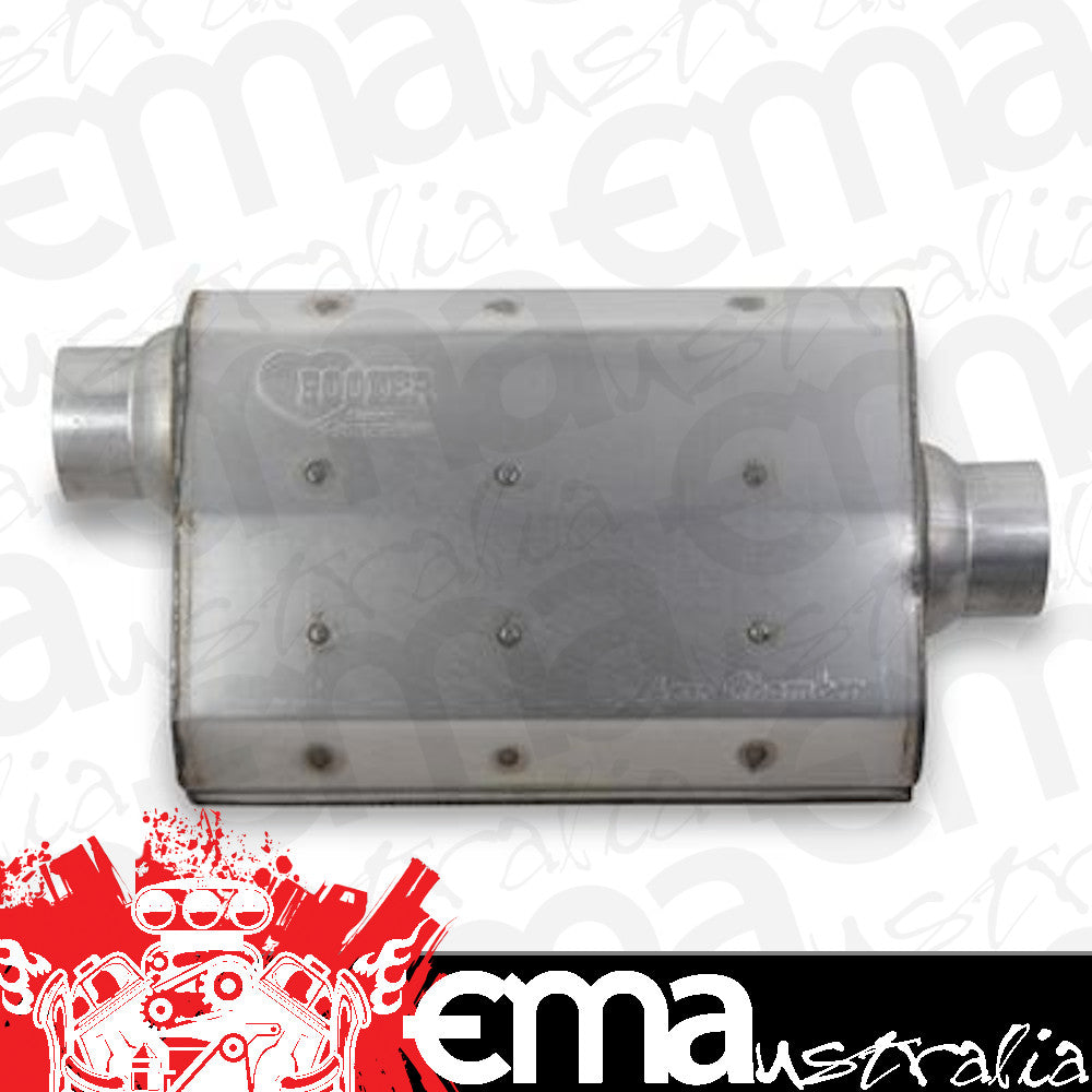 Hooker HK21505HKR Muffler Aero Chamber 3 In. Inlet/3 In. Outlet Steel Aluminized (each)