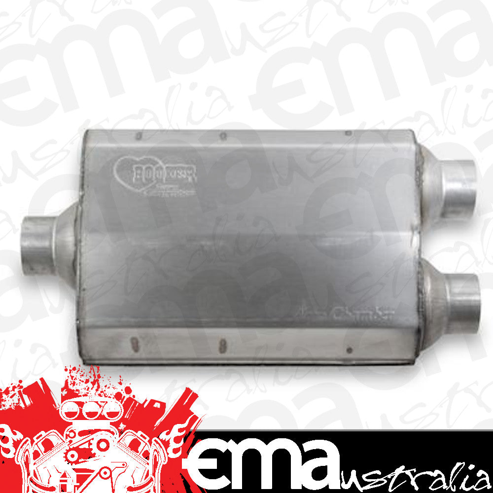 Hooker HK21508HKR Muffler Aero Chamber 2 1/2 In. Inlet/Dual 2 1/2 In. Outlet Steel Aluminized (each)