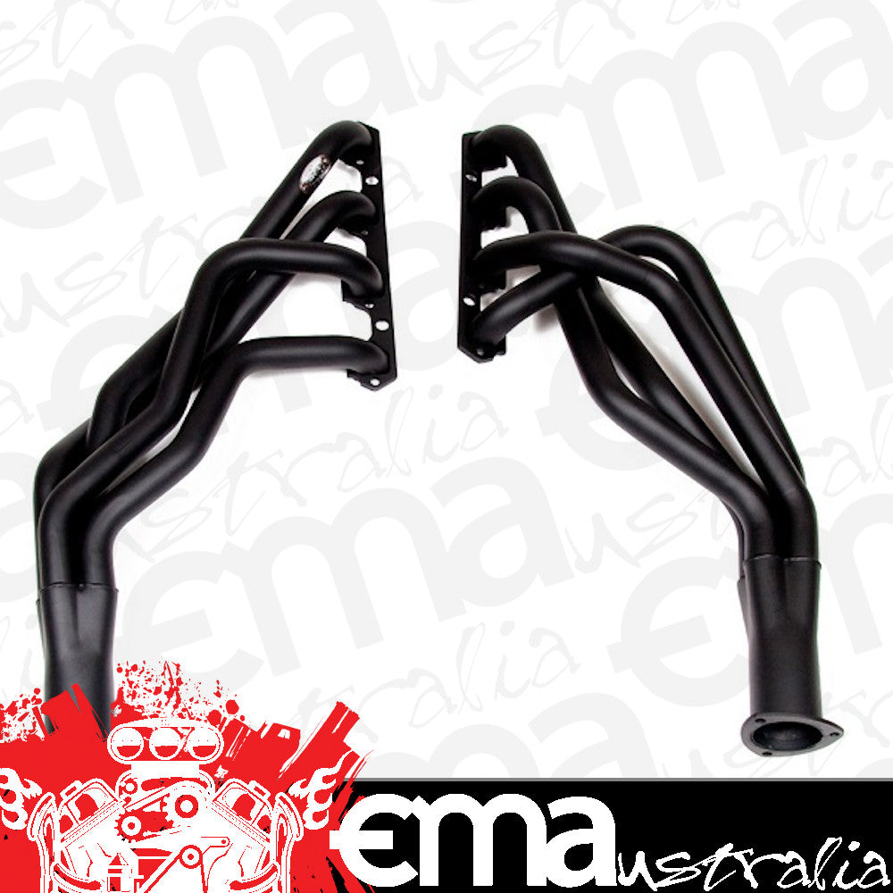 Hooker HK6116HKR Super Competition Full Length Header Black Painted suit 1967-70 Ford Mustang/Cougar 1966-69 Torino/Ranchero/Comet w/ 351 Windsor