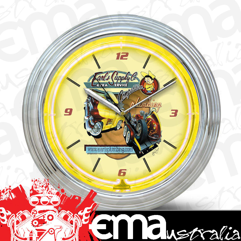 Holley HO-ERL11000 Earl's Nostalgic Retro Art Neon Clock