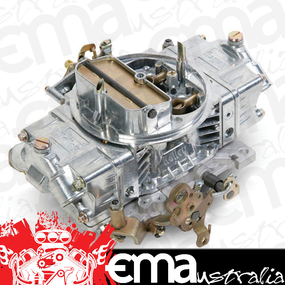 700 CFM 4-Barrel Blower Carburettor - Shiny Finish (Mechanical Secondaries. Manual Choke) (HO0-80572S)