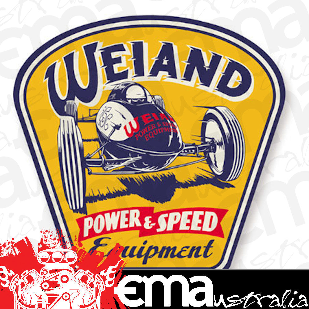 Weiand | HO10004WND | Power &Amp Speed Metal Sign