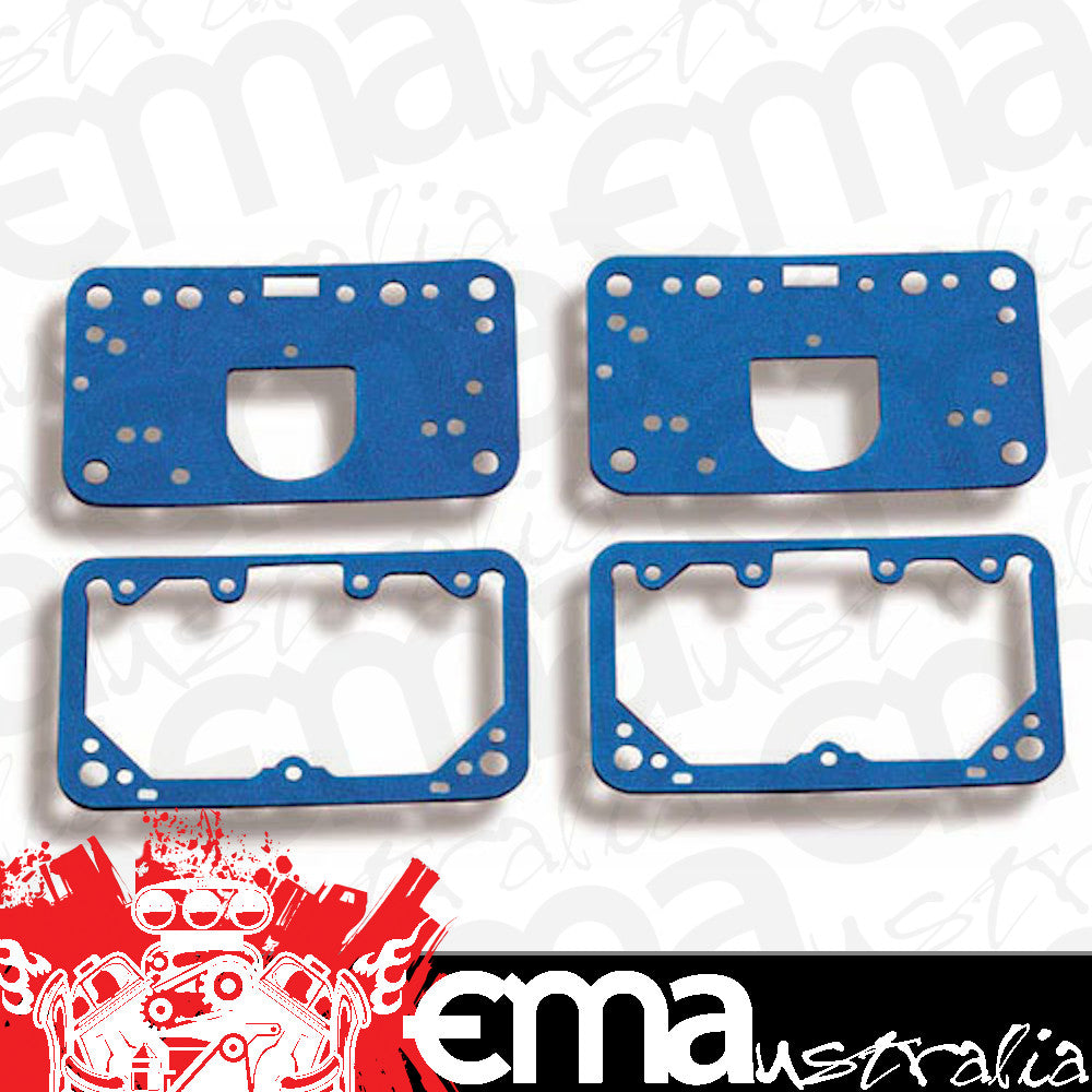 Metering Block/Fuel Bowl Gasket Kit (Fits Holley 4150 Series, Blue Non-Stick, two of 108-89 & 108-83) (HO108-200)