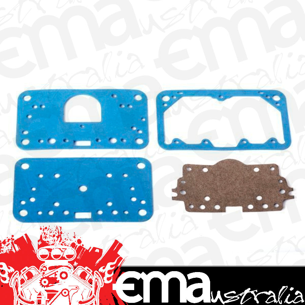 Metering Block/Fuel Bowl Gasket Kit (Fits Holley 4160 Series, Blue Non-Stick, One of 108-83, 108-89, 108-90, 108-27) (HO108-201)