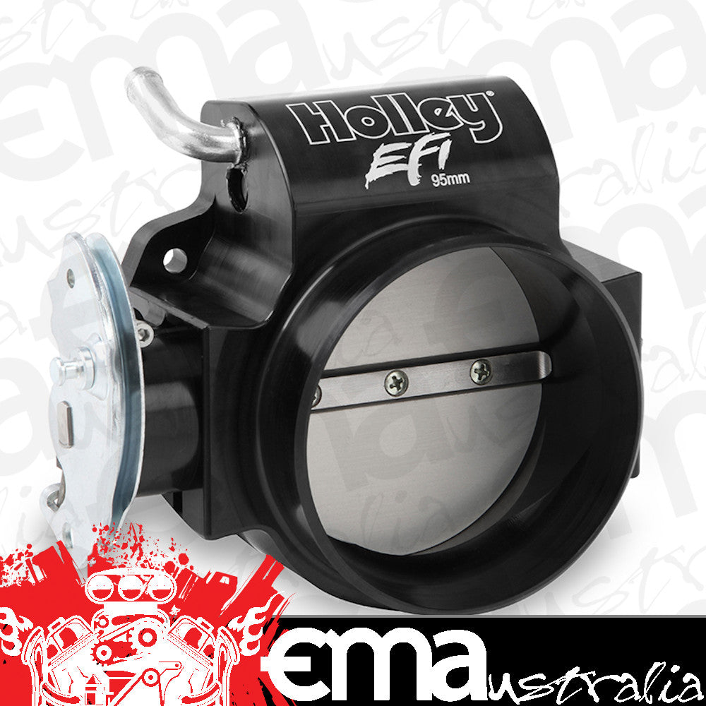 Holley HO112-585 Chev SB LS Billet Throttle Body Black 95mm w/ Low RPM Taper