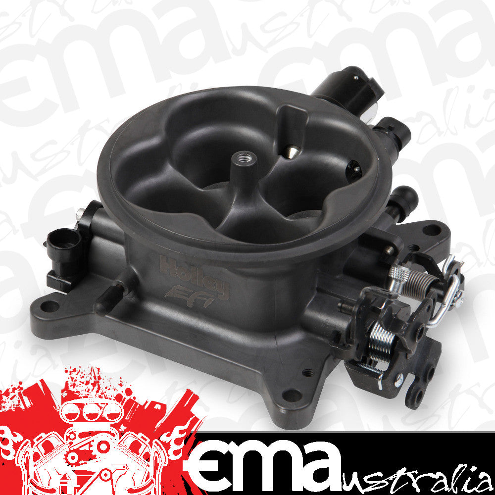 Holley HO112-587 Universal 1000CFM MPI Throttle Body Hard Core Grey 4BBL 4150