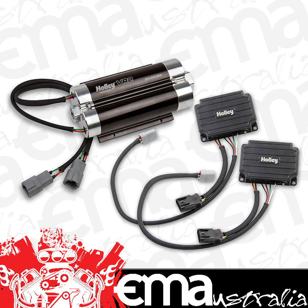 Holley HO12-3000 VR2 Series Brushless Fuel Pump (With -16AN Inlet & Controller, Flows 335 GPH, Supports Up To 4400HP EFI Or 4800HP Carburetted Applica