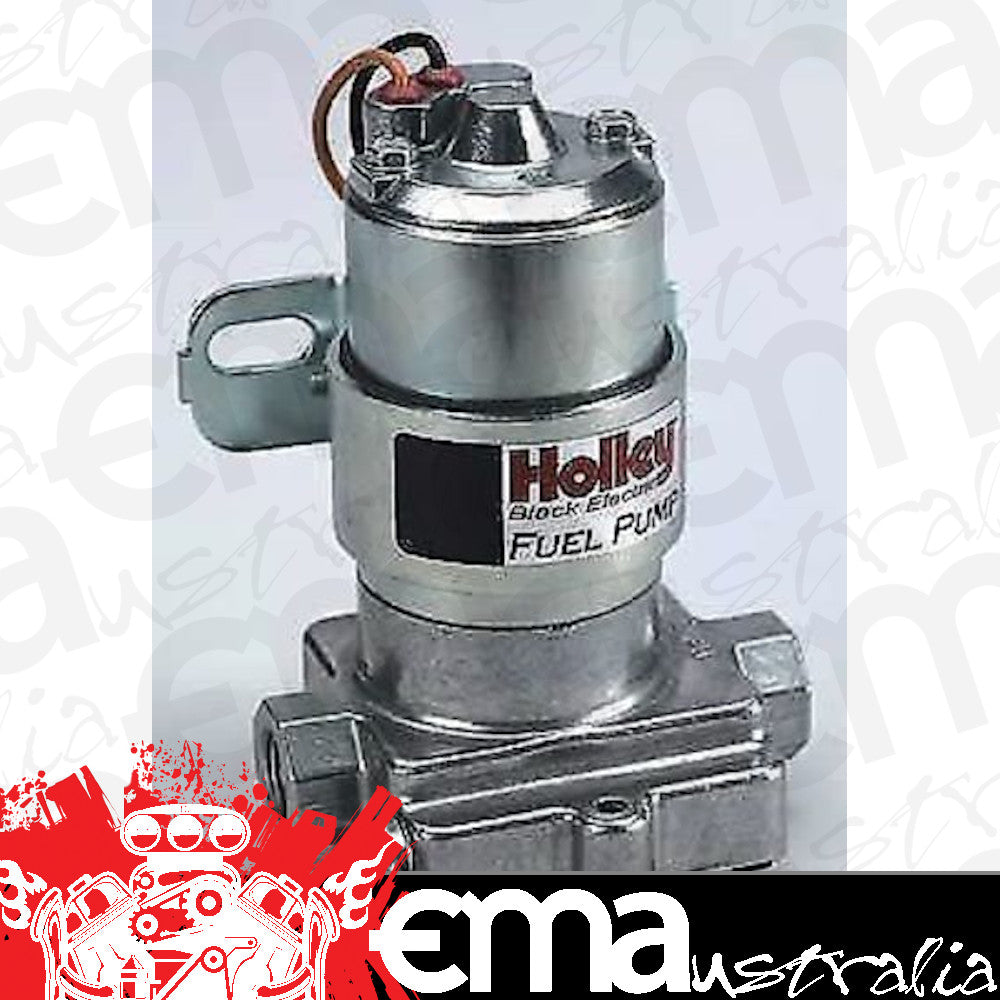 Holley | HO12-815-1 | Black Electric Fuel Pump Gas / Alcohol 14 PSI - 120GPH at 9 psi