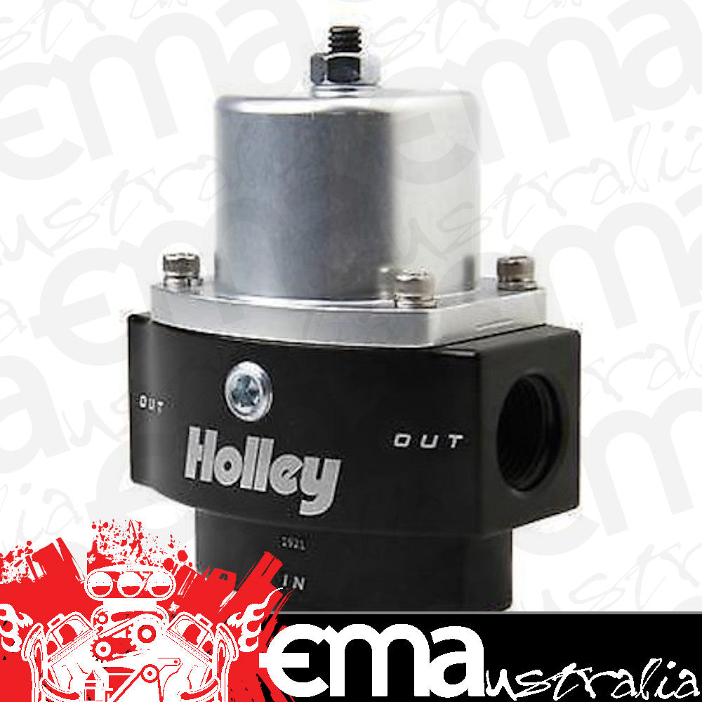 Holley HO12-840 HP Billet Fuel Pressure Regulator 4.5-9 PSI -3/8" NPT In/Out