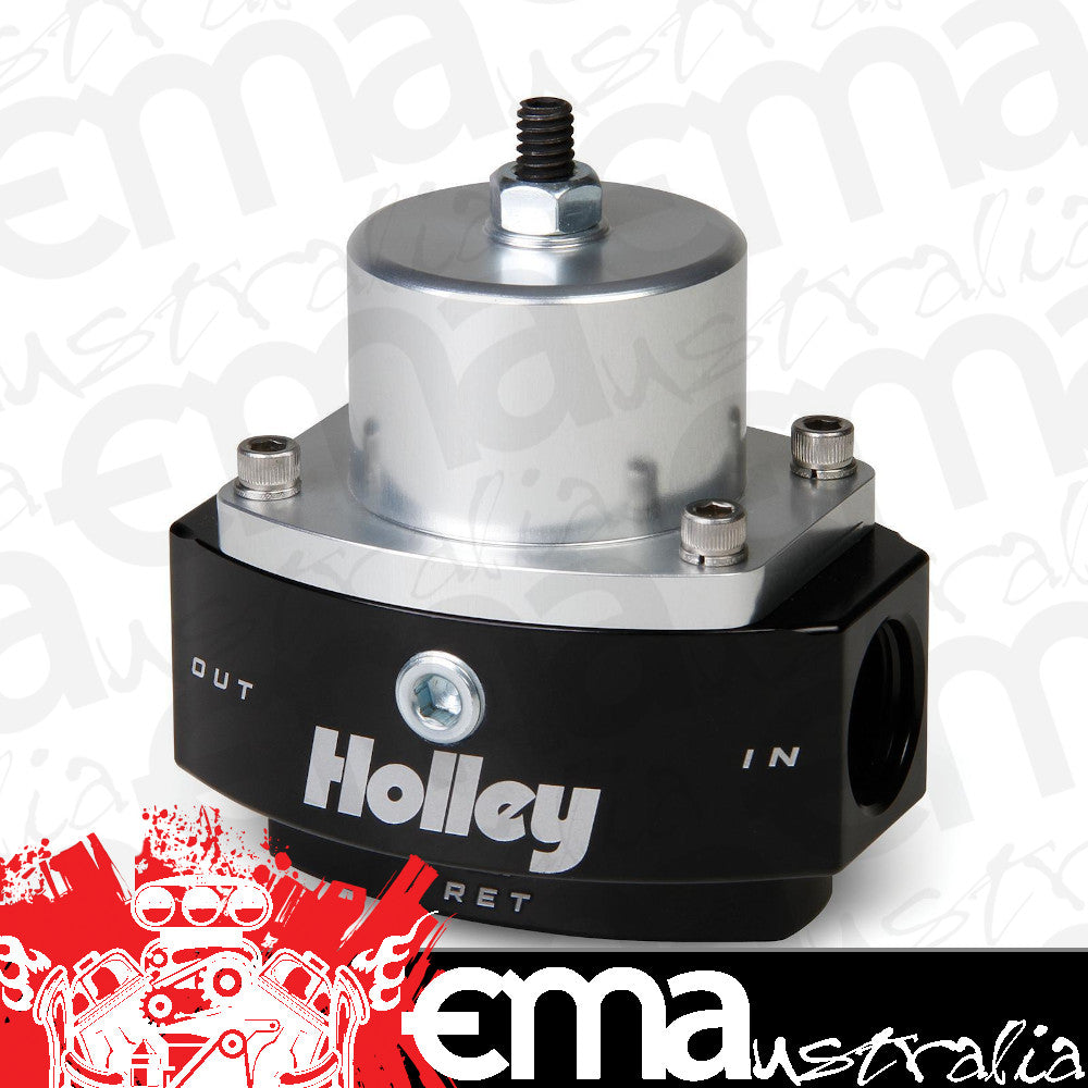 Holley | HO12-845 | HP BILLET FUEL PRESSURE REGULATOR 4.5 TO 9 PSI -8 ORB IN/OUT