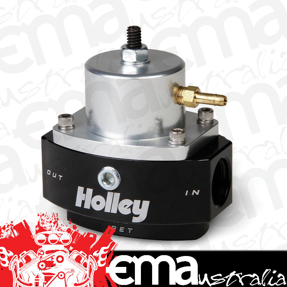 Holley | HO12-846 | HP BILLET FUEL PRESSURE REGULATOR 40-70 PSI -8 ORB IN/OUT HO 12-846