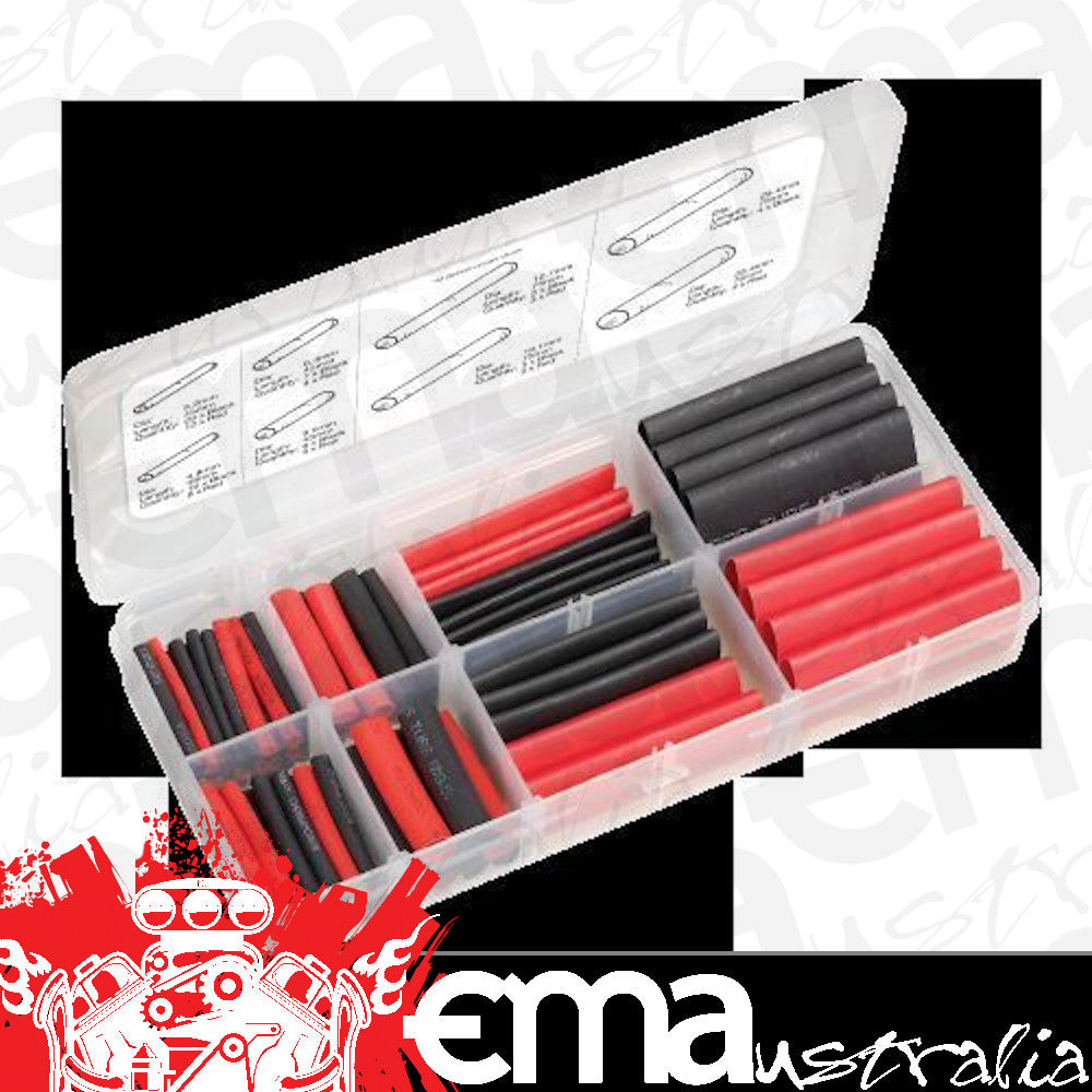 Narva 56654 105 Piece Dual Wall Heat Shrink Tubing Assortment Kit