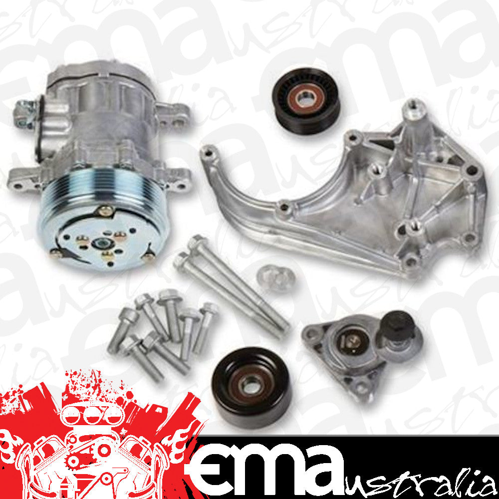 Pulley Set Serpentine LS Engine Swap Accessory Drive System Sanden 7 A/C Only Chevy V8 Kit