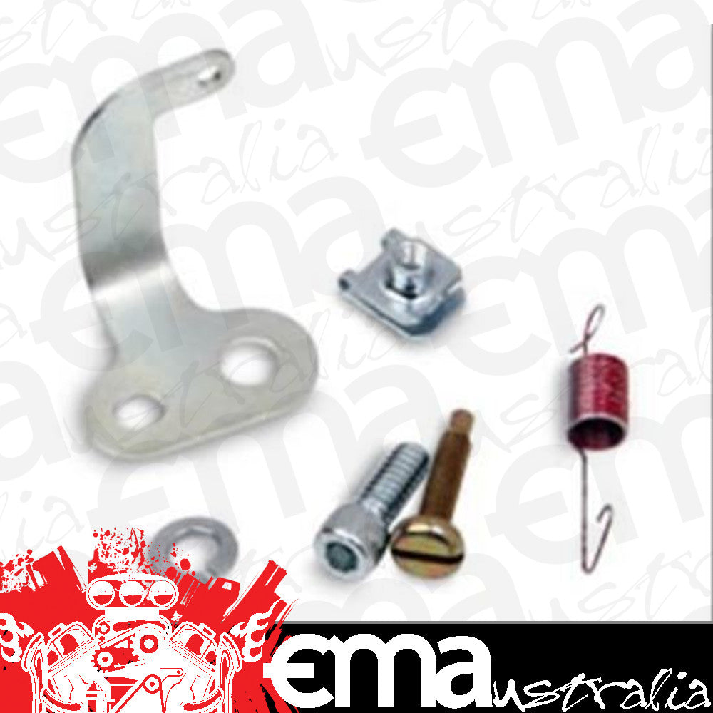 Transmission Kickdown Bracket Throttle Body Mounting Steel Ford 4-Barrel Holley Terminator Hardware Kit