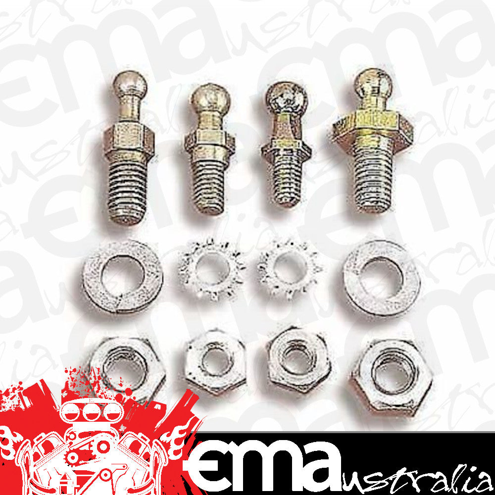 Holley HO20-2 Universal Throttle Ball & Hardware Assortment (4 Pack)