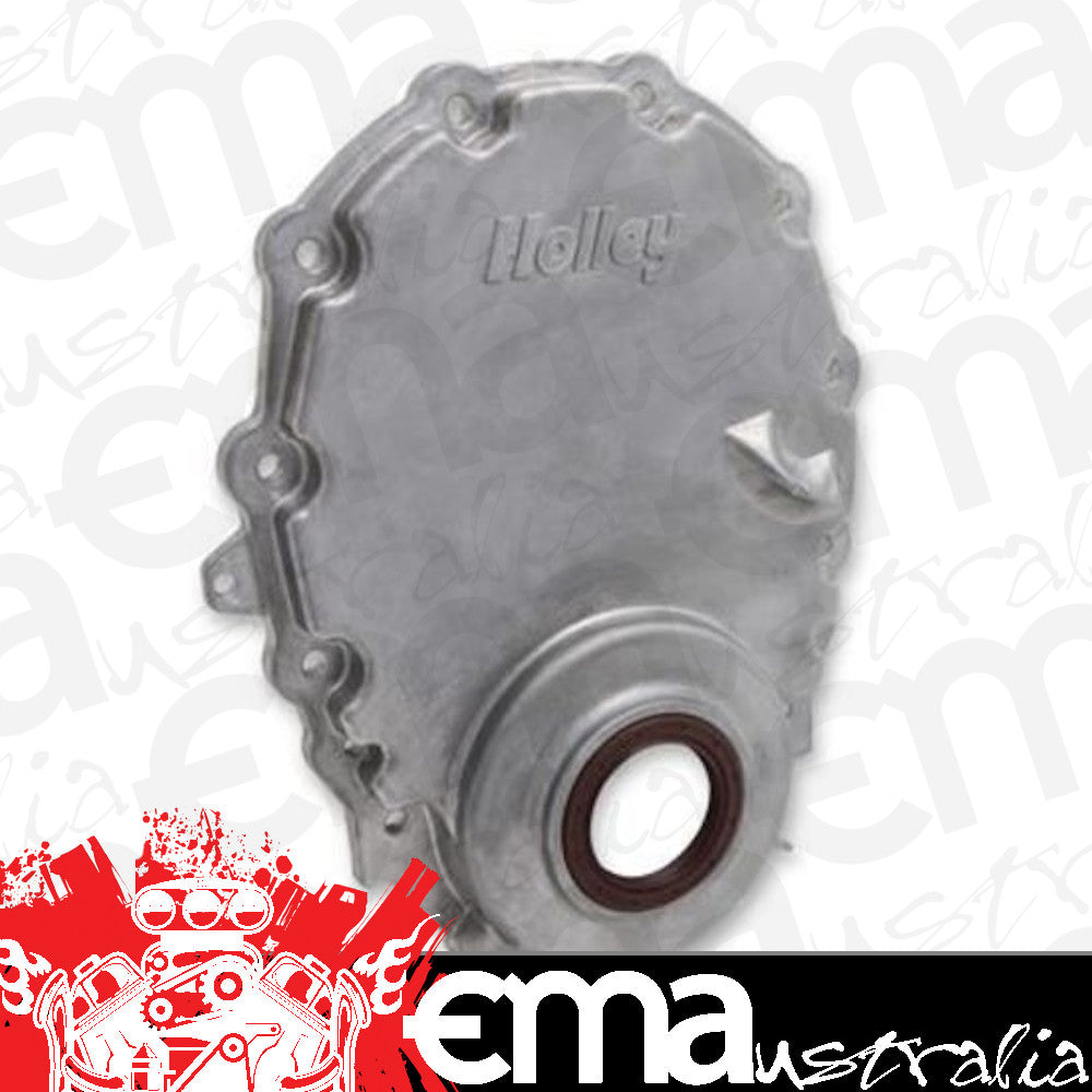 Vortec/Small Block Timing Chain Cover w/o Crank Sensor provision Natural Finish (Carb)