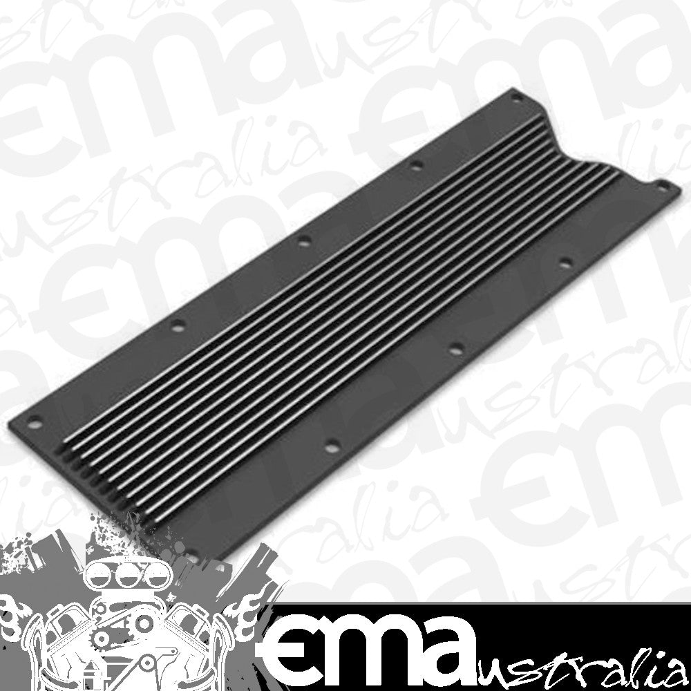 Valley Cover Finned Gm Ls1/Ls6 - Blk Finish w/