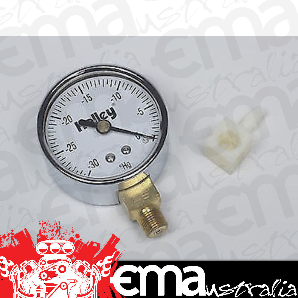 Holley HO26-501 Mechanical Vacuum Gauge 0 to -30 HG 2-1/16" Analog