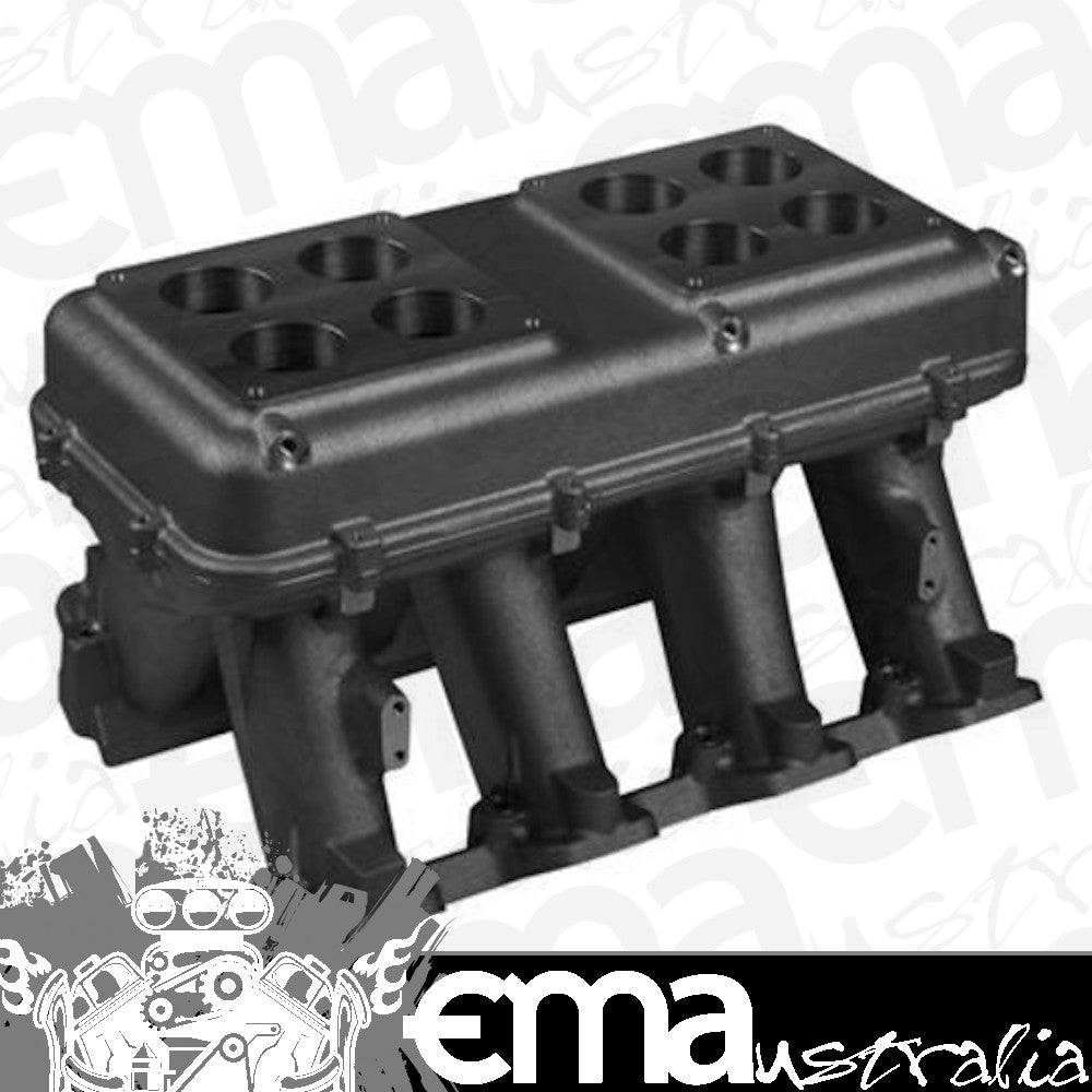 Intake Manifold Holden Chevrolet LS Modular Hi-Ram Single Plane Aluminium Black 11.08 in. HeightFits Holden Chevrolet LS3/L92/Holden Chevrolet LS7 Hea