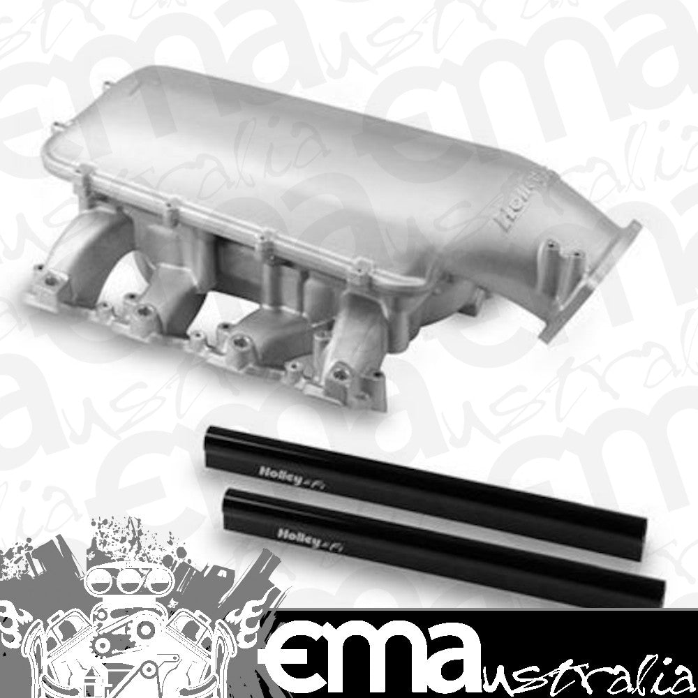 Intake Manifold EFI LS Mid-Rise Aluminium Natural 92mm Plenum Holden Chevrolet LS Fits LS3/L92 Heads Kit