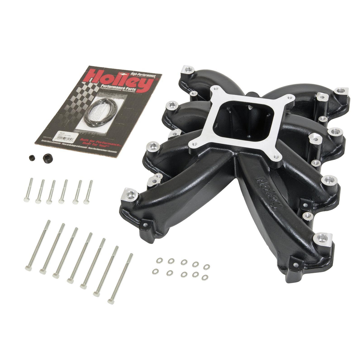 Holley HO300-136BK LS Gen 3 EFI LS Single Plane Mid-Rise Intake Manifold (suit LS3/L92 Rect Port)