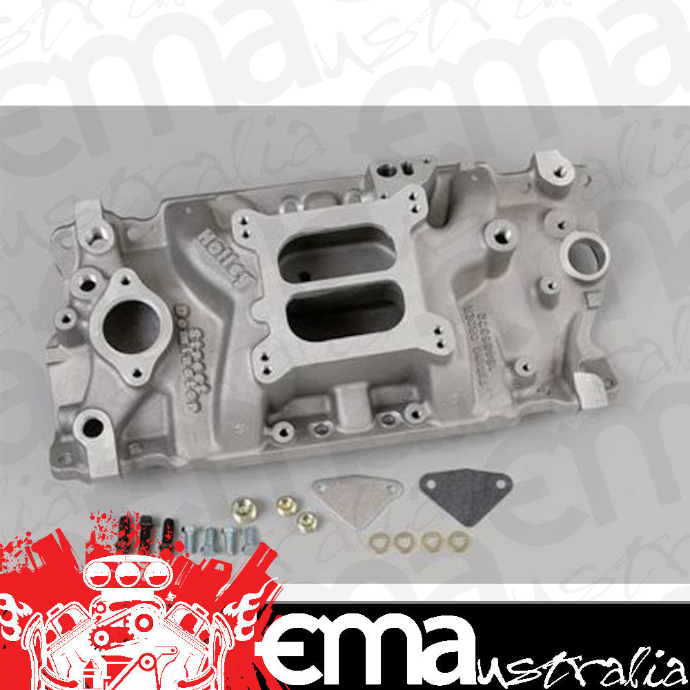 Intake Manifold Street Dominator Dual Plane Aluminium Natural Square Bore Holden Chevrolet 5.0/5.7L Each