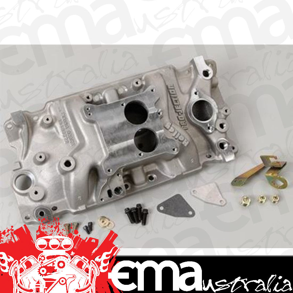 Intake Manifold Pro-Jection Aluminium Natural Throttle Body Holden Chevrolet GMC Small Block Each
