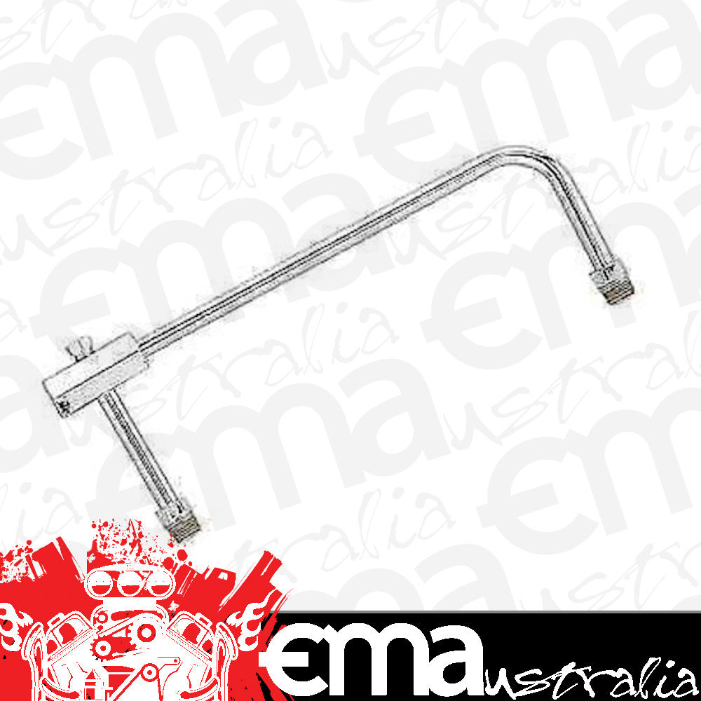 Holley | HO34-150 | Chrome Dual Outlet Fuel Line Holley 4150 Series Carbs