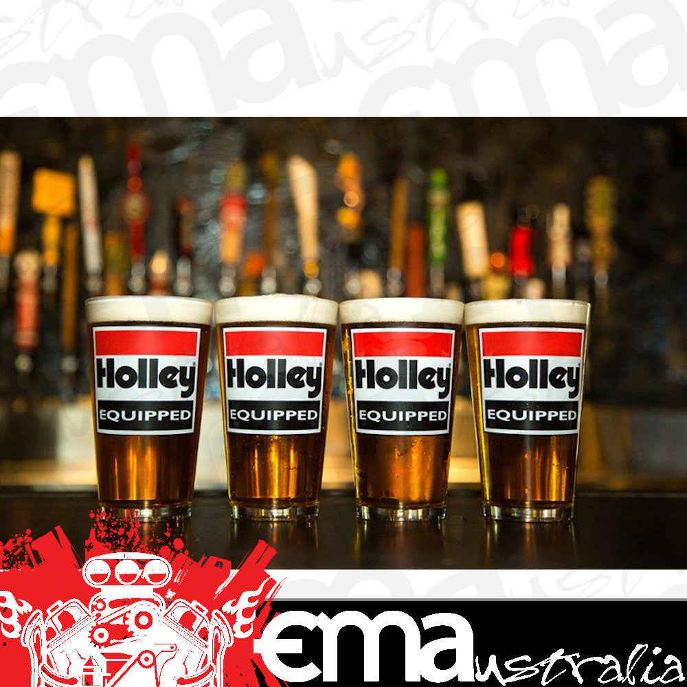 HOLLEY GLASS W/HOLLEY EQUIPPED