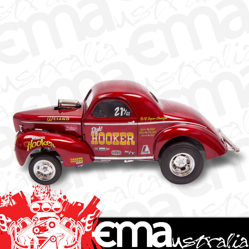 HOLLEY HOOKER HEADERS 1941 WILLYS GASSER 1:18 DIECAST MODEL HO36-463