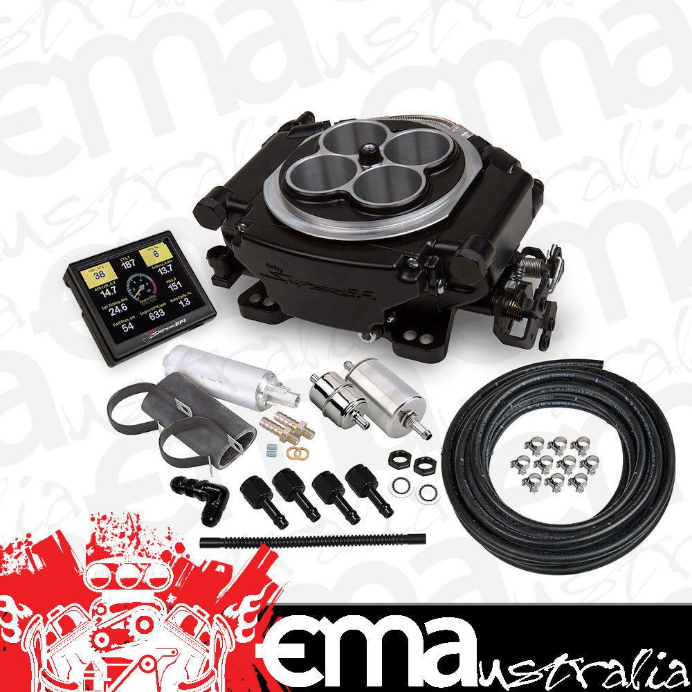 Holley HO550-511K Sniper EFI Self-Tuning Fuel Injection System (Master Kit), Black