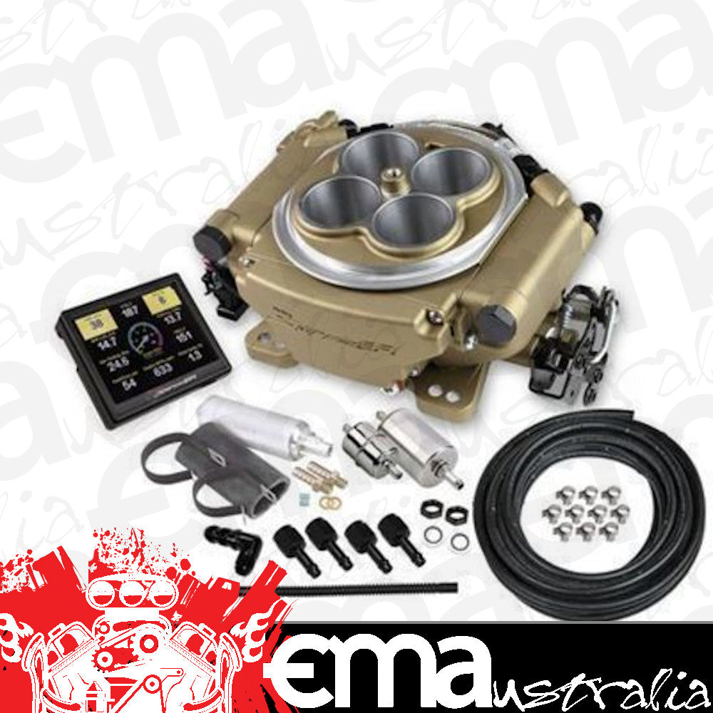 Holley HO550-516K Sniper EFI Self-Tuning Master Kit + Handheld EFI Monitor(Gold)
