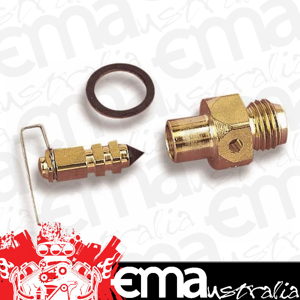 Holley | HO6-511 | Non-Adjustable Inlet needle & seat - Viton (Size 0.0785") ()