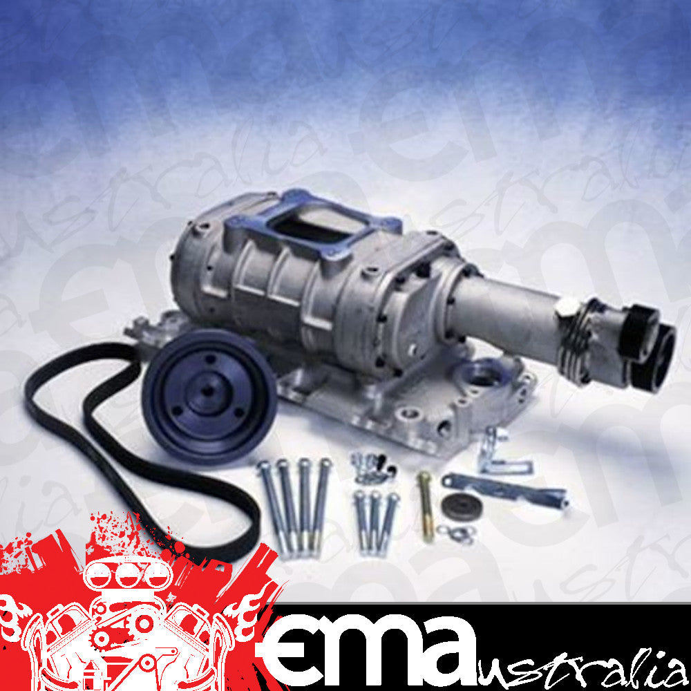 Supercharger System Roots 142 Series Satin Chevy Small Block Kit