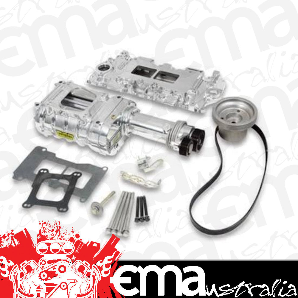 Supercharger System Roots 142 Series Polished Chevy Small Block Kit