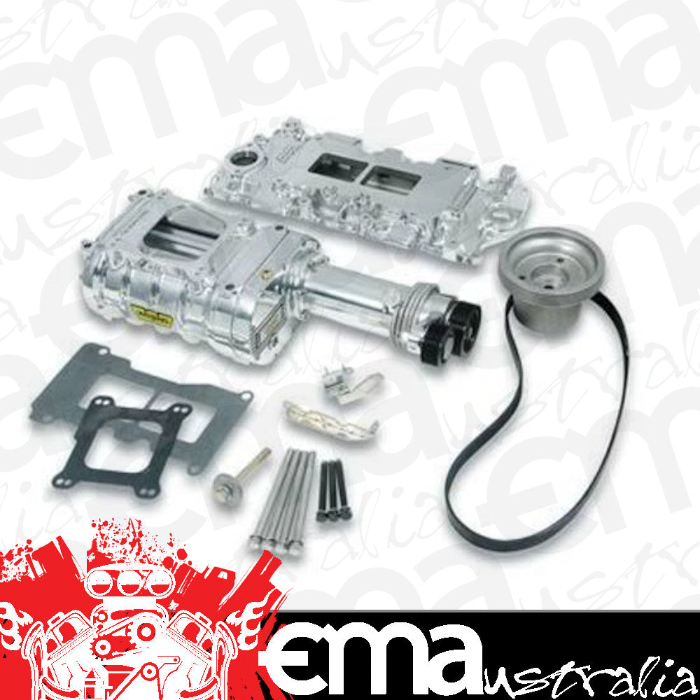Supercharger System Roots 142 Series Polished Chevy Small Block Kit