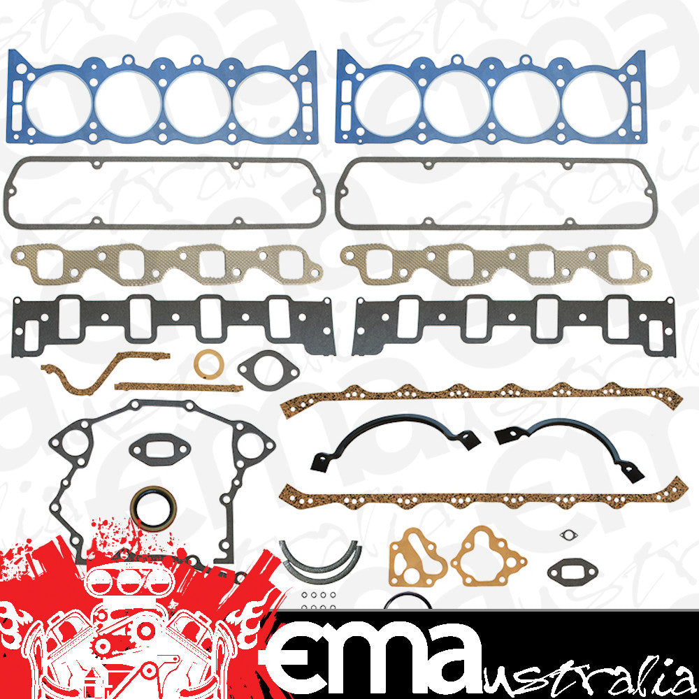 Five R Racing 5RFS25308PT-EFI Full Engine Gasket Set Suit Holden Commodore 5.0L Efi Vn-Vt w/ Rope Rear Main Seal