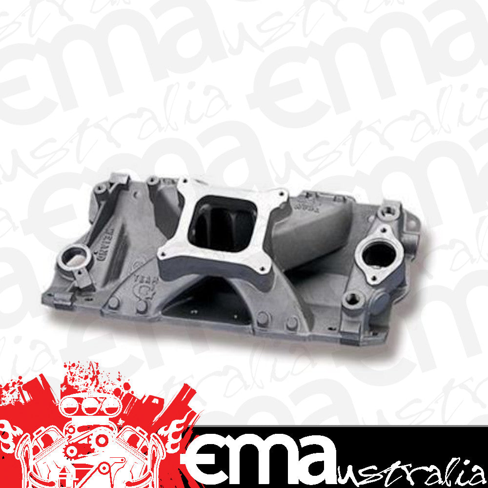 Intake Manifold Team G Single Plane Aluminum Natural Square Bore Chevy Small Block Each