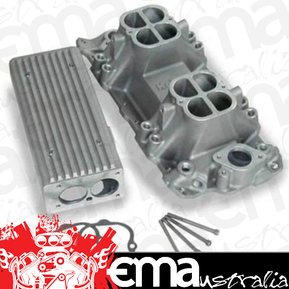 Intake Manifold Stealth Ram EFI Aluminum Natural Multi-Port Chevy Small Block Each
